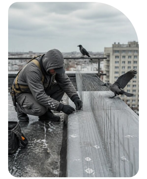 Защита от ворон под ключ в Люберцах по цене от 5261 р. | Сенат-Люб
